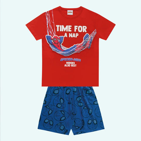 Pijama Spiderman brilla en la oscuridad