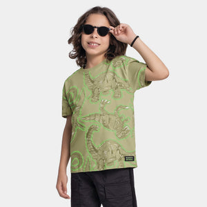 Remera Dino verde