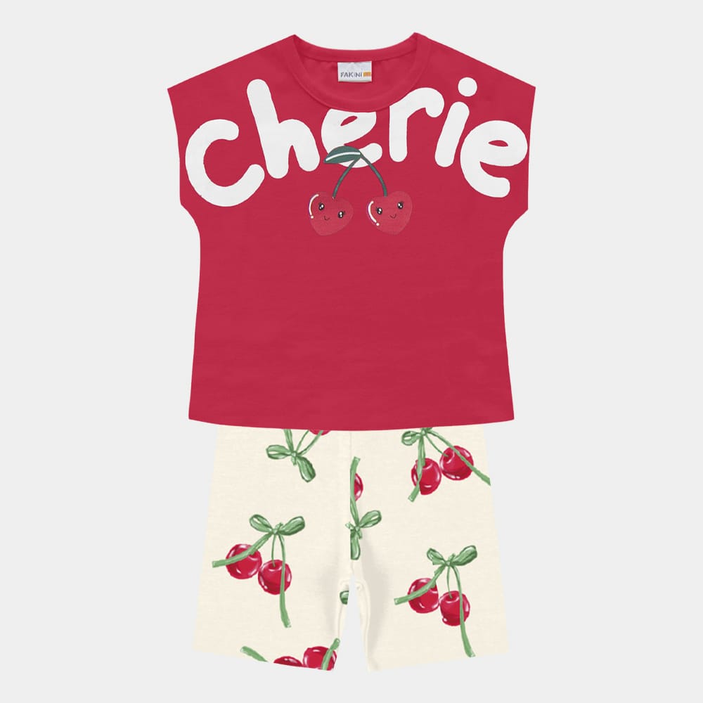 Conjunto Blusa y Calza Cereza