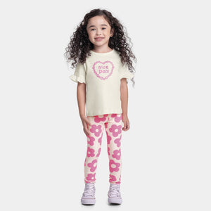 Conjunto Flores Fucsia