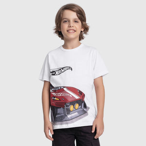Remera Hotwheels Blanca