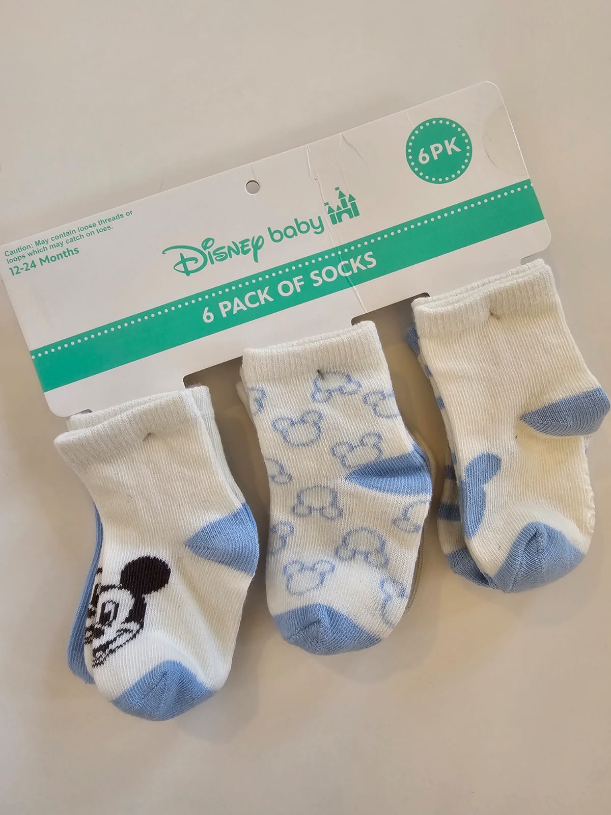 Pack x6 Medias Mickey Mouse