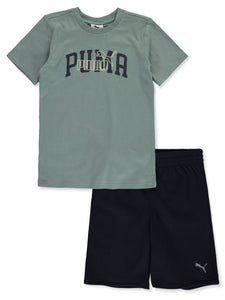 Conjunto Puma Verde / Azul