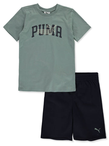 Conjunto Puma Verde / Azul