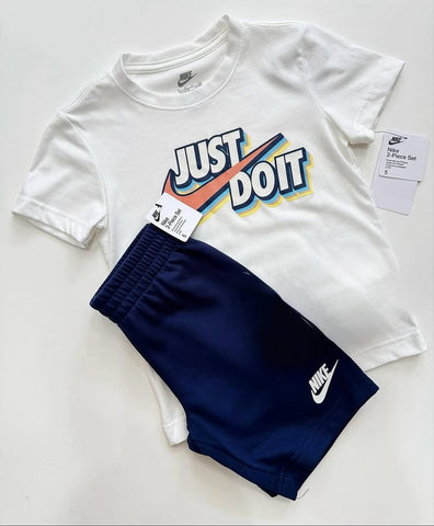 Conjunto Nike Blanco / Azul