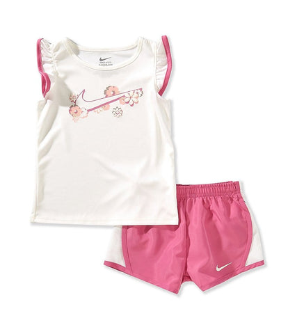 Conjunto Nike nene Blanco / Rosa