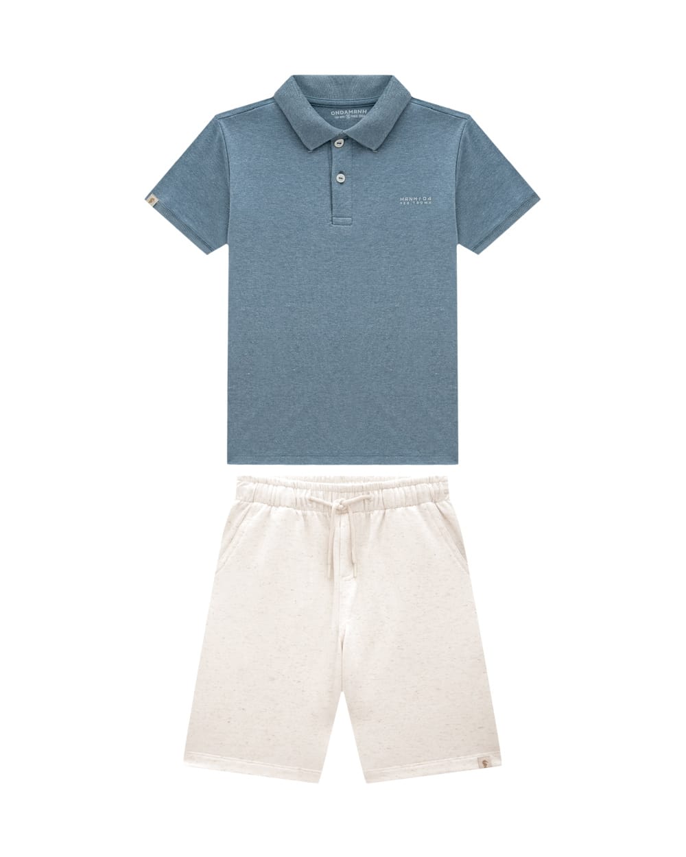 Conjunto Onda Marinha Polo Celeste
