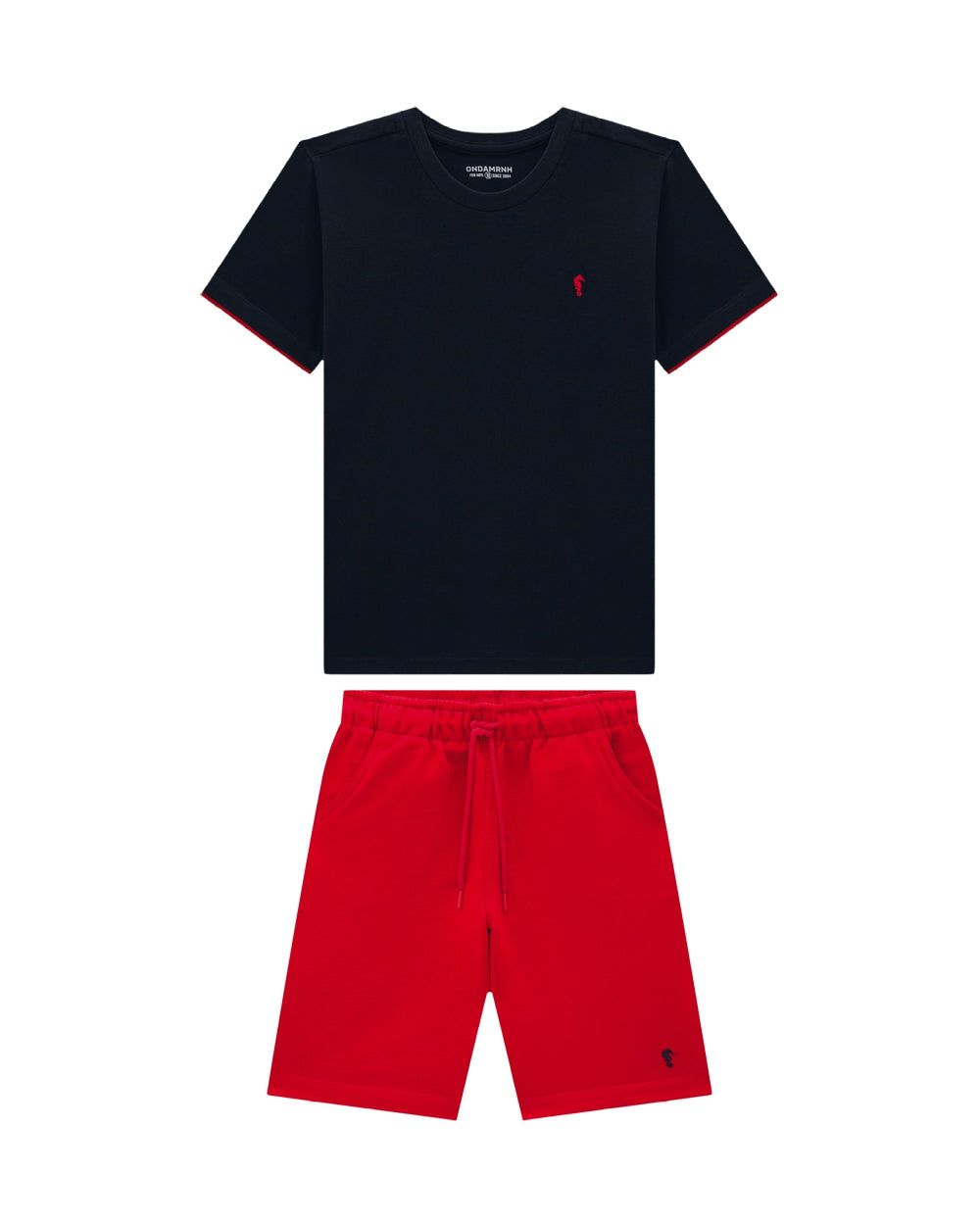 Conjunto Onda Marinha Azul / Rojo
