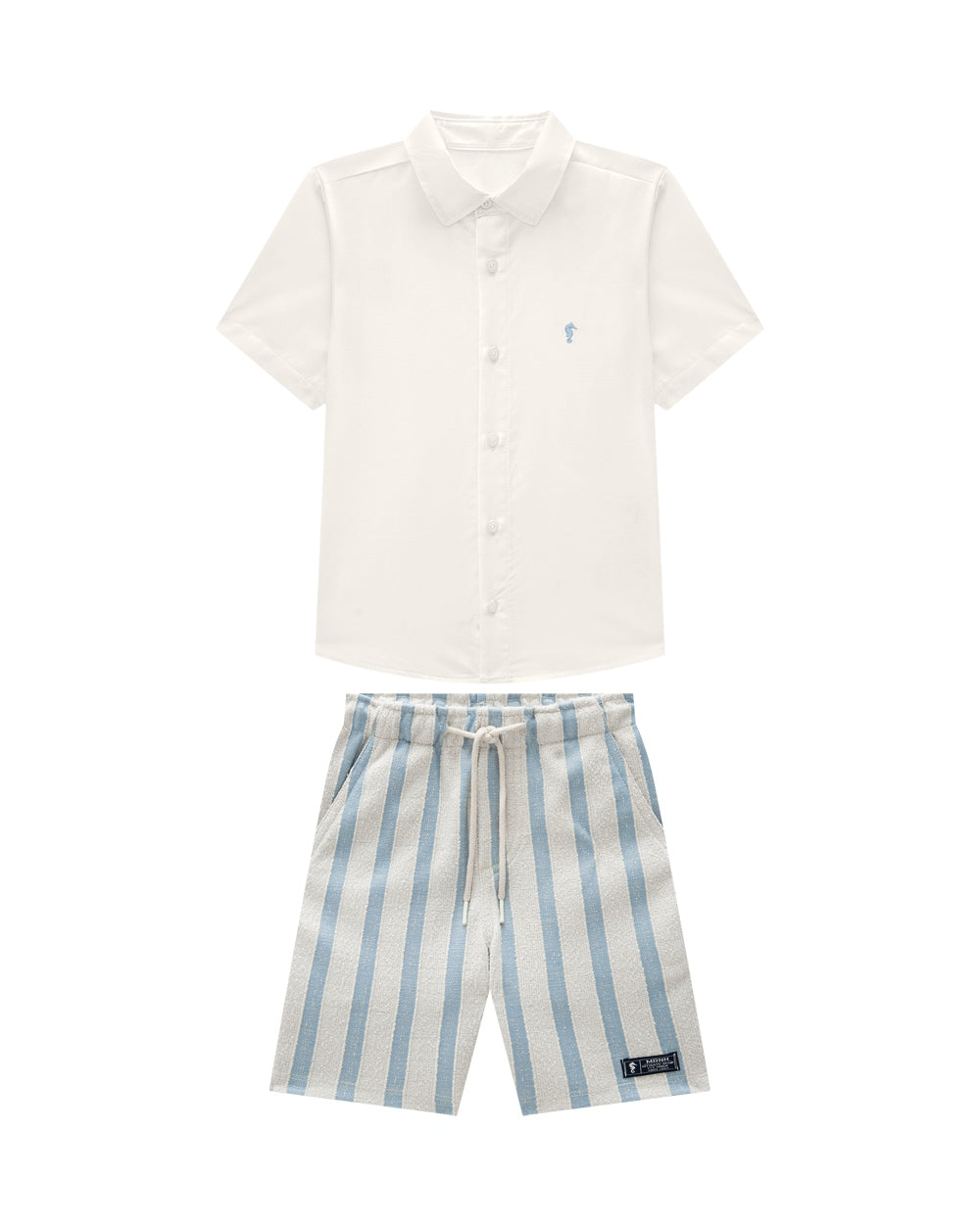 Conjunto Camisa Onda Marinha