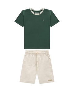 Conjunto Onda Marinha Verde Militar