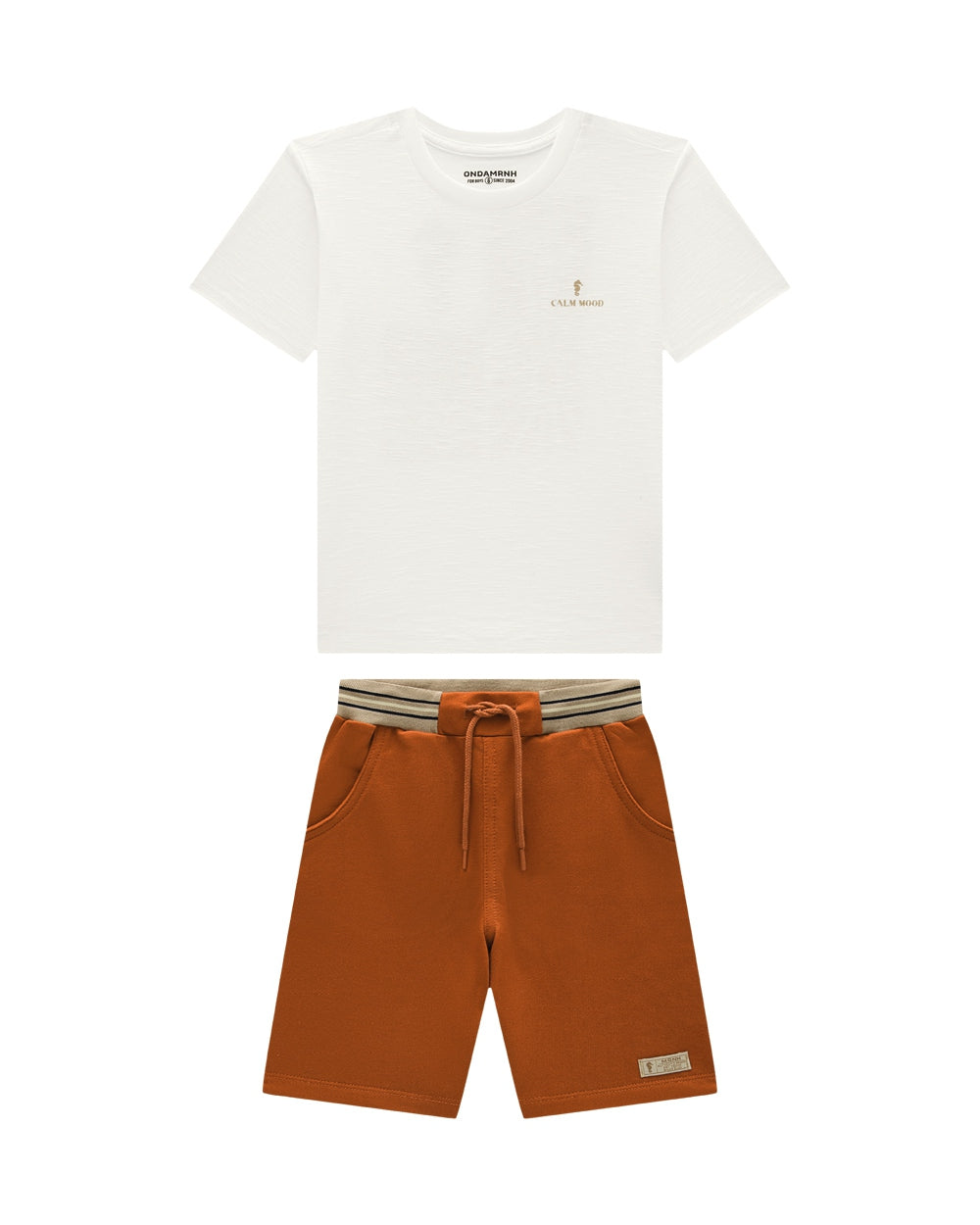 Conjunto Onda Marinha Blanco / Bronce