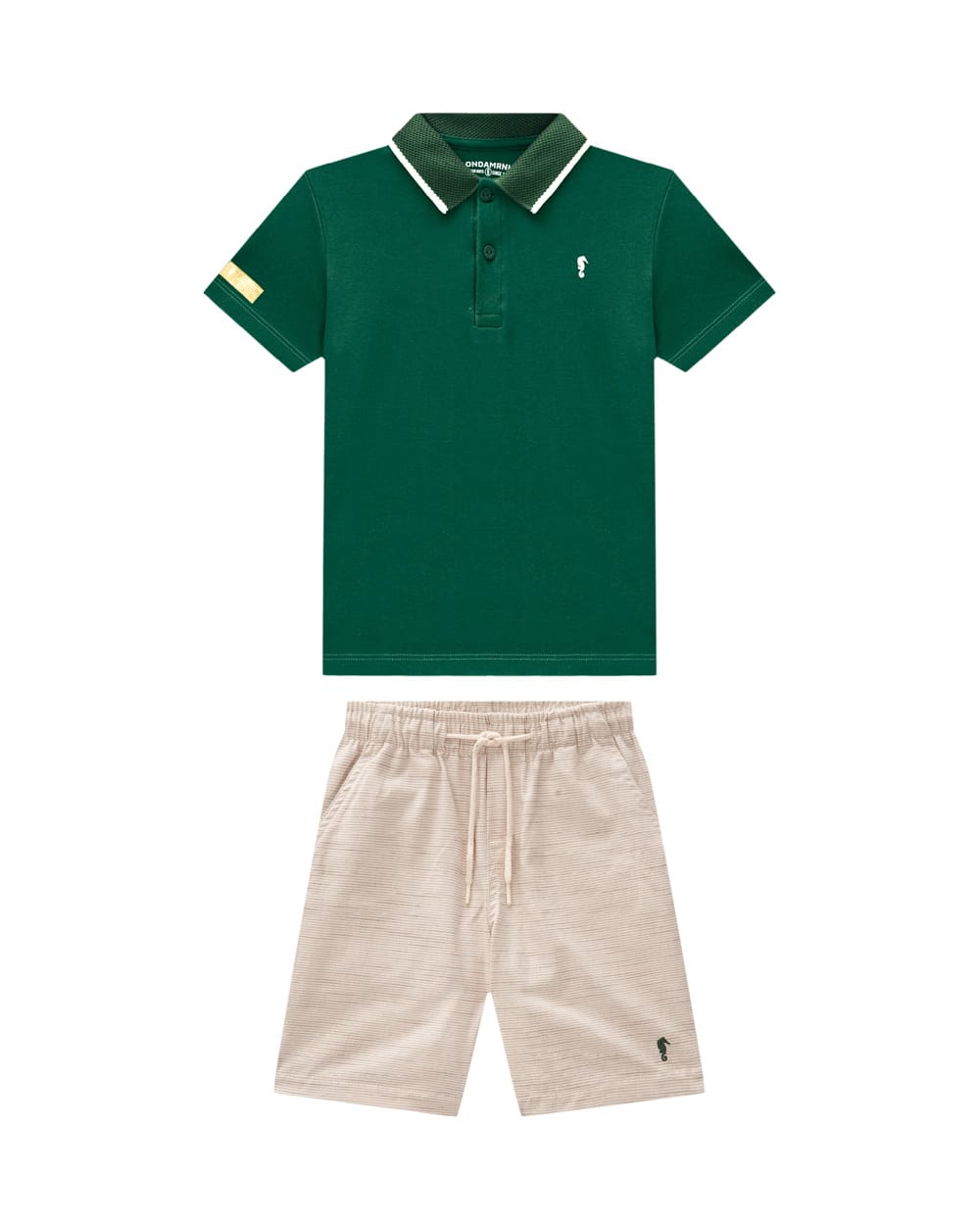Conjunto Onda Marinha Verde / Marfil