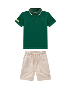 Conjunto Onda Marinha Verde / Marfil
