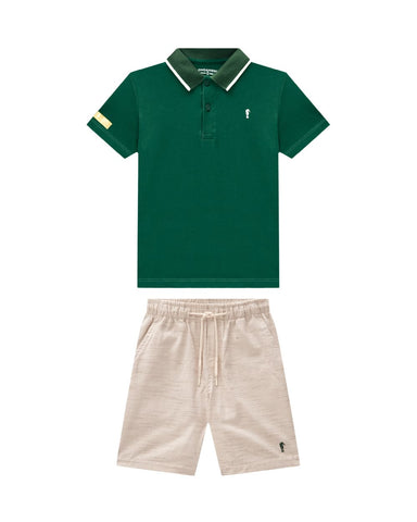 Conjunto Onda Marinha Verde / Marfil
