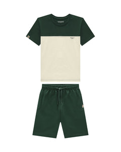 Conjunto Onda Marinha Verde / Blanco