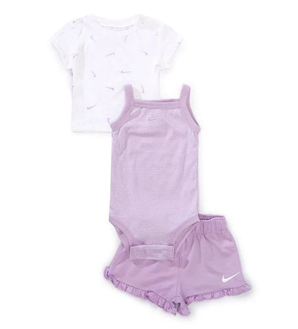 Set 3 piezas Nike Beba Lila