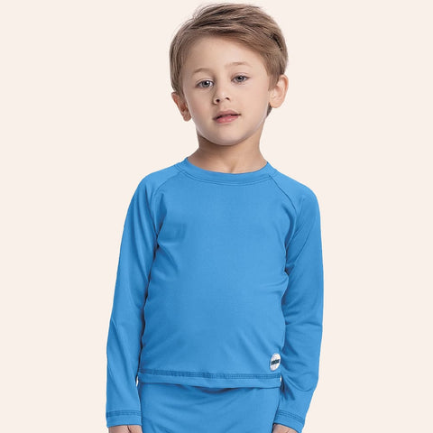 Remera Con Protecion UV celeste