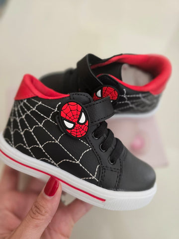 Botita Spiderman Negro