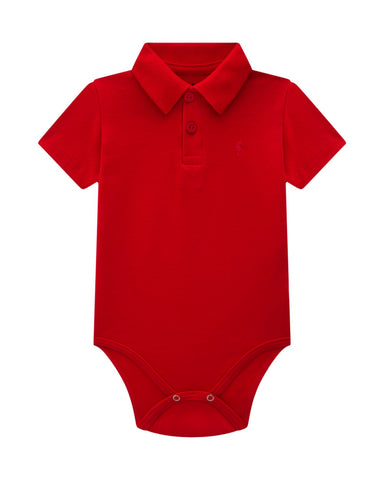 Body Onda Marinha Polo Rojo