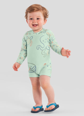 Traje de baño Enterito Pulpo