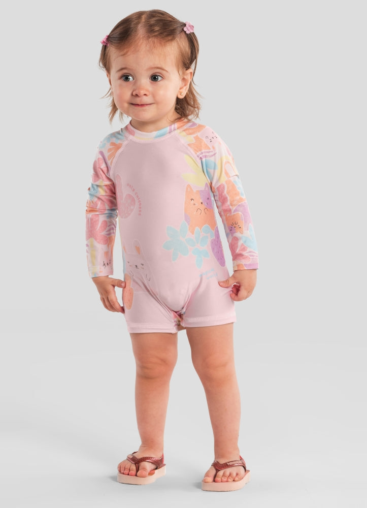 Traje de baño Enterito rosa