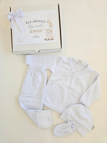 Set 4 Piezas Blanco