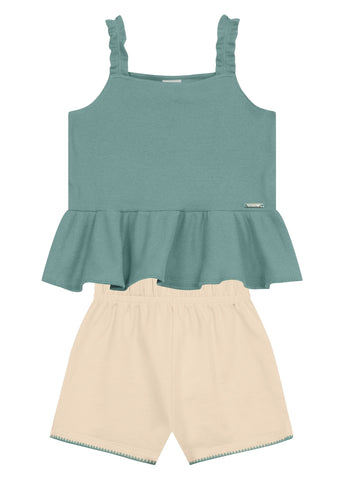 Conjunto Camisilla Turquesa