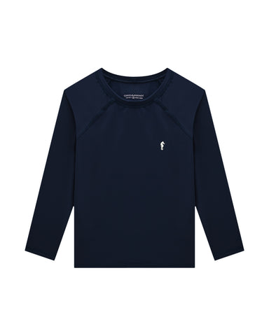 Traje de baño remera M/L con protección UV azul