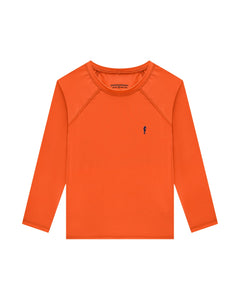 Traje de baño remera M/L con proteccion UV Naranja