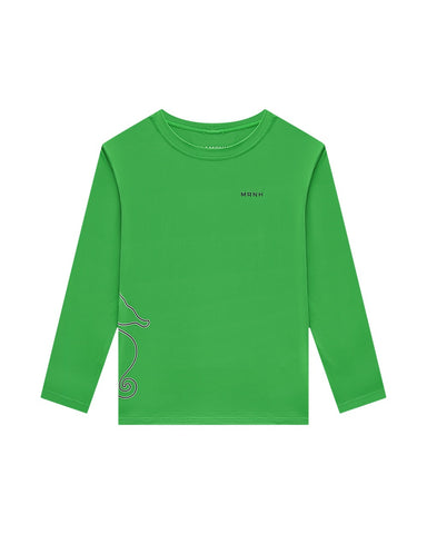 Traje baño Remera Con prot UV Verde