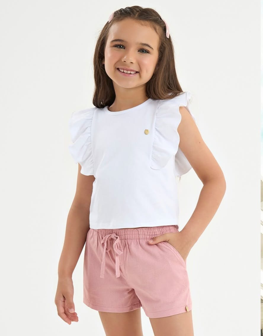 Conjunto Onda Marinha Blanco/Rosa