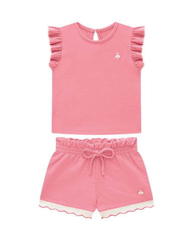 Conjunto Onda Marinha Rosa