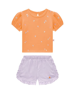 Conjunto Somnii Naranja/lila