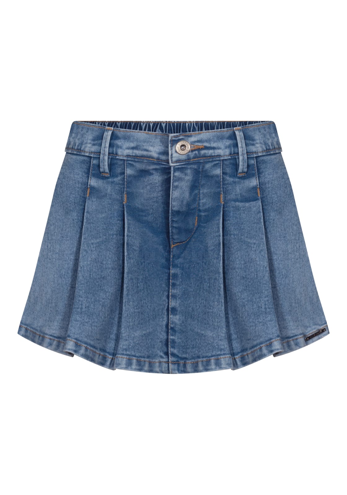 Shorts pollera de jeans