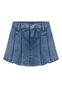 Shorts pollera de jeans
