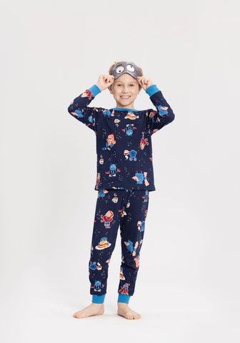 Pijama Monstruitos brilla en la oscuridad