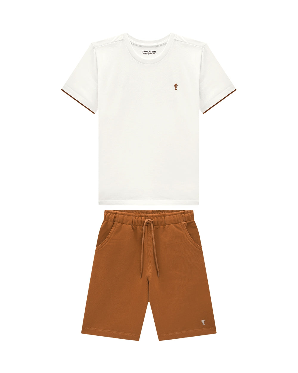 Conjunto Onda Marinha Blanco/Cobre