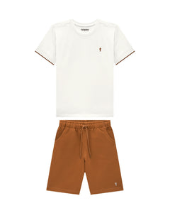 Conjunto Onda Marinha Blanco/Cobre