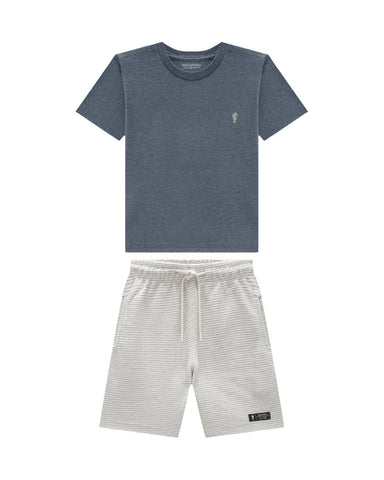 Conjunto Onda Marinha Gris