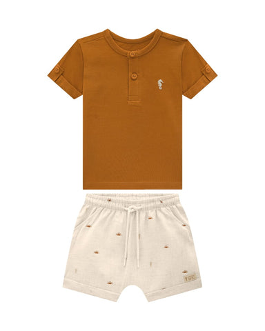 Conjunto Onda Marinha Marron