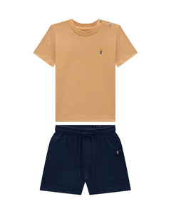Conjunto Onda Marinha Beige/Negro