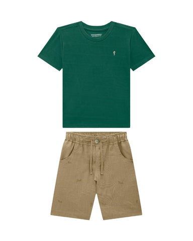 Conjunto Onda Marinha Verde Militar
