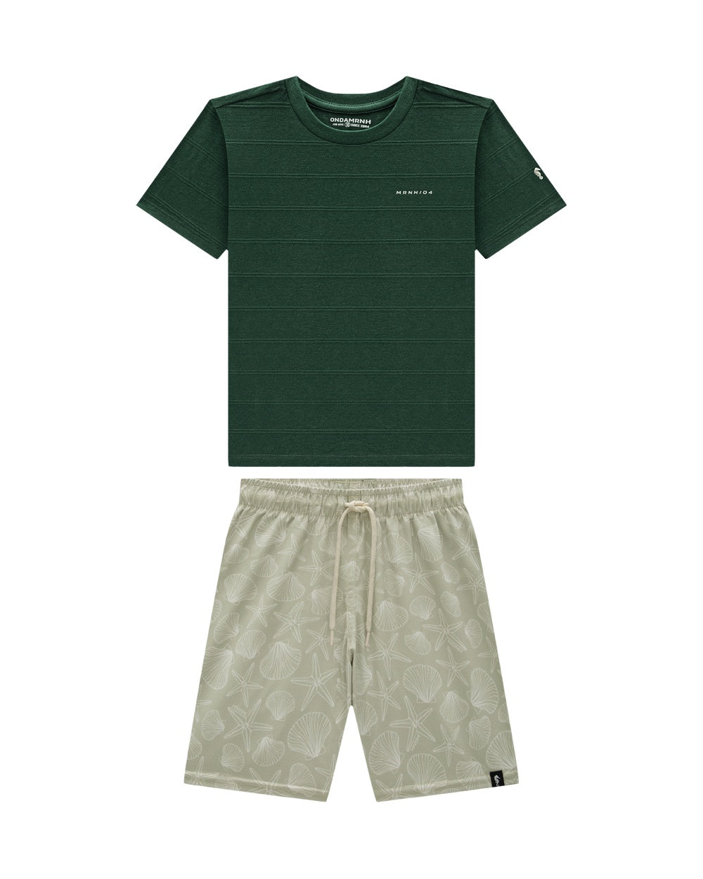 Conjunto Onda Marinha  Verde Olivo