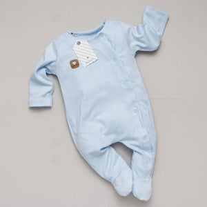 Enterito Osito Bebe Verte Reir Celeste Liso