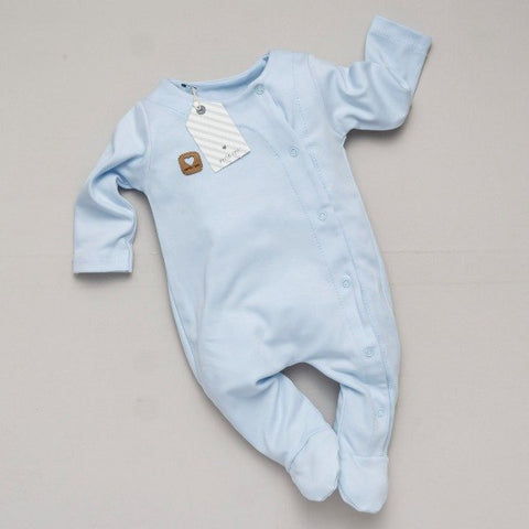 Enterito Osito Bebe Verte Reir Celeste Liso
