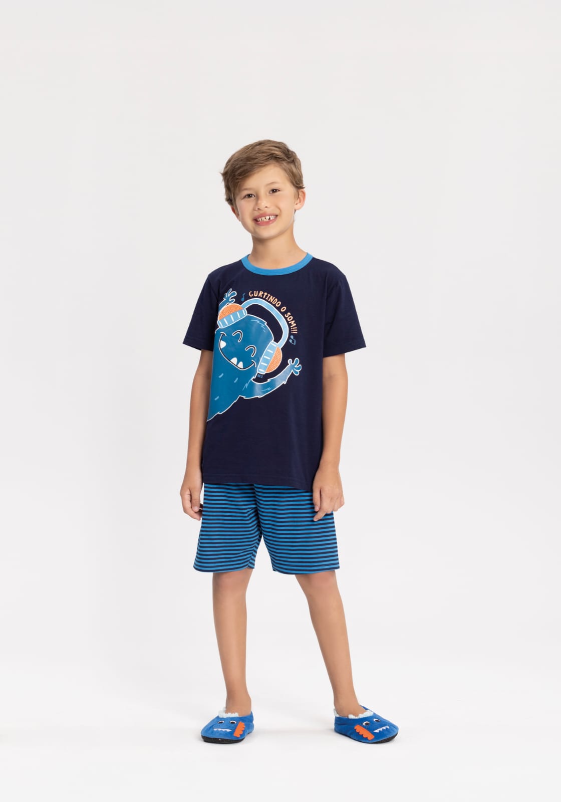 Conjunto Pijama Nene Monster Sound