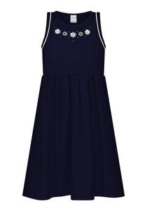 Vestido Azul de Algodón