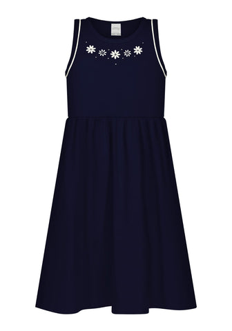 Vestido Azul de Algodón