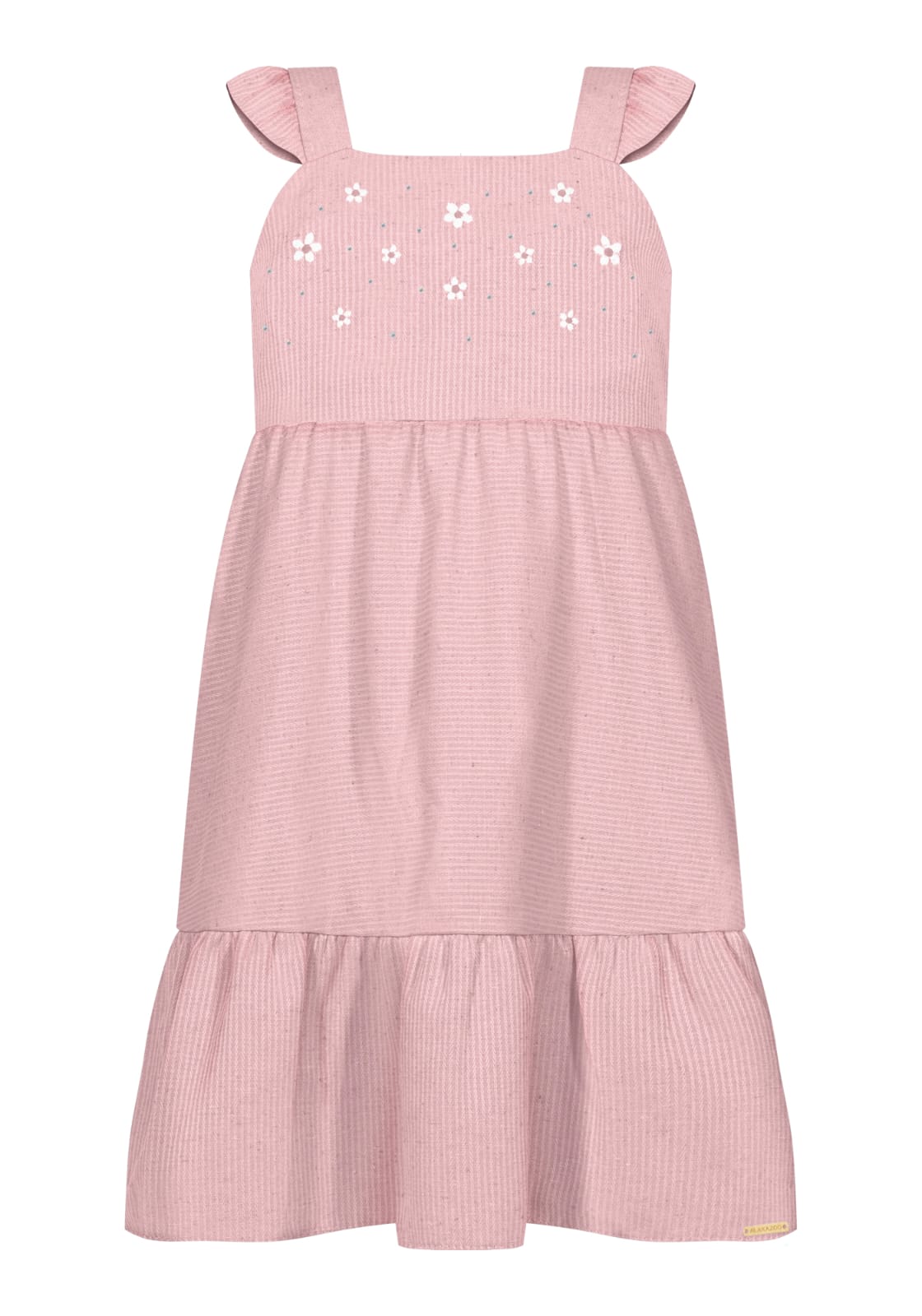 Vestido Rayas Rosa Flores