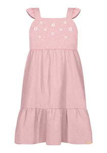 Vestido Rayas Rosa Flores